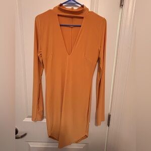 Mustard Yellow Fashion Nova Mini Dress